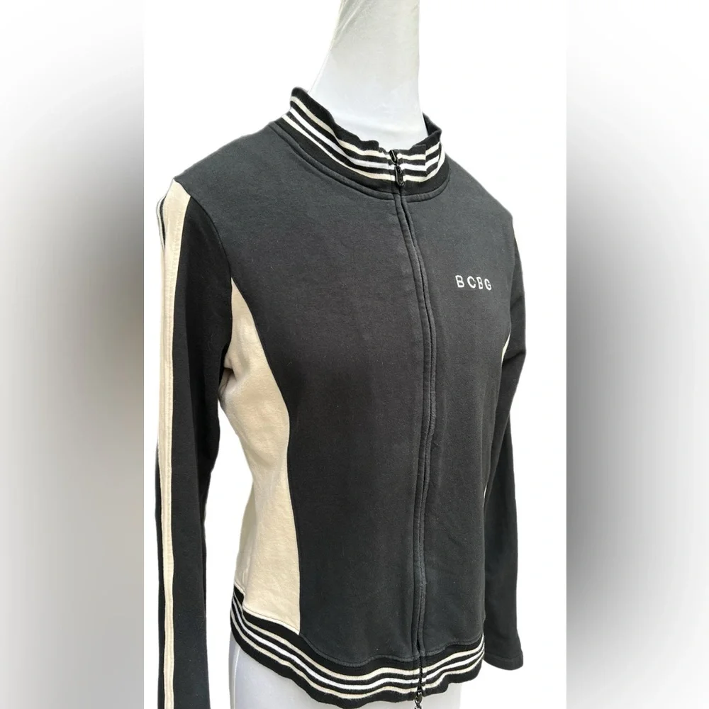 BDBC Jacket Black Cream/Off White Used Good Condition Small SM Stripes
